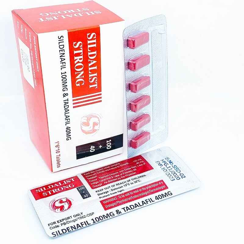 Sildalist Strong (Sildenafil 100mg + Tadalafil 40mg)