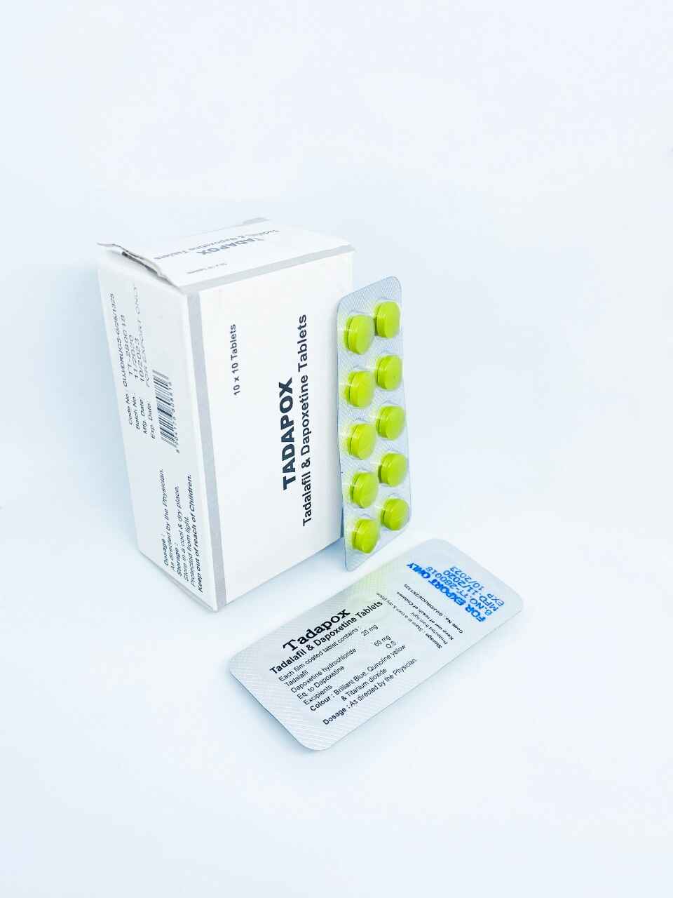 Tadapox 80mg (Tadalafil 20 mg + Dapoxetine 60 mg)