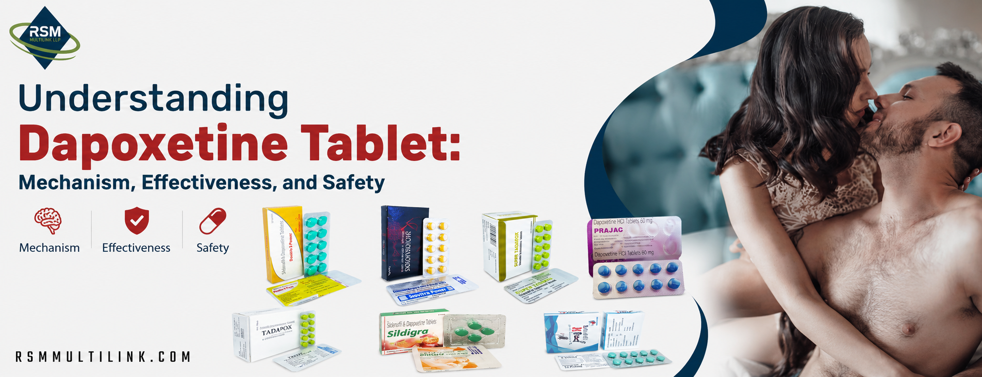 Understanding Dapoxetine Tablet: Mechanism, Effectiveness, and Safety