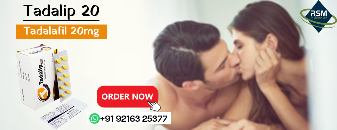 Enhance Erection Duration with Tadalip 20mg